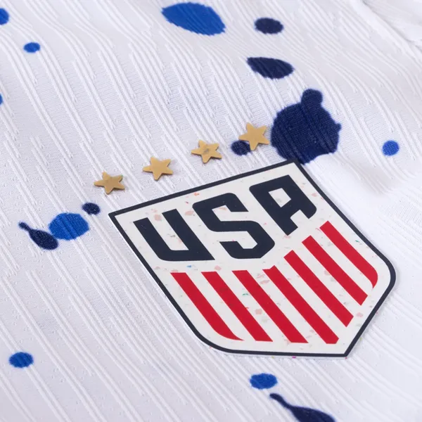 Nike Womens United States 4 Star Authentic Match Home Jersey 23/24 w/ 2019 World Cup Champions Patch (White/Loyal Blue)