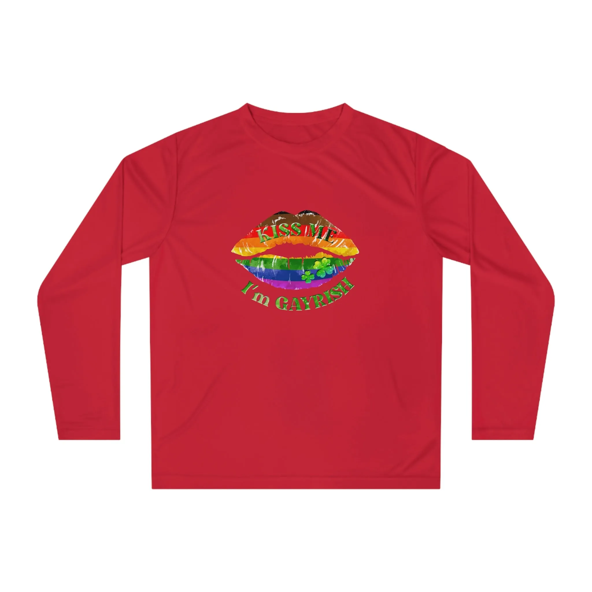 Philadelphia Pride Flag Unisex Performance Long Sleeve Shirt - Kiss Me