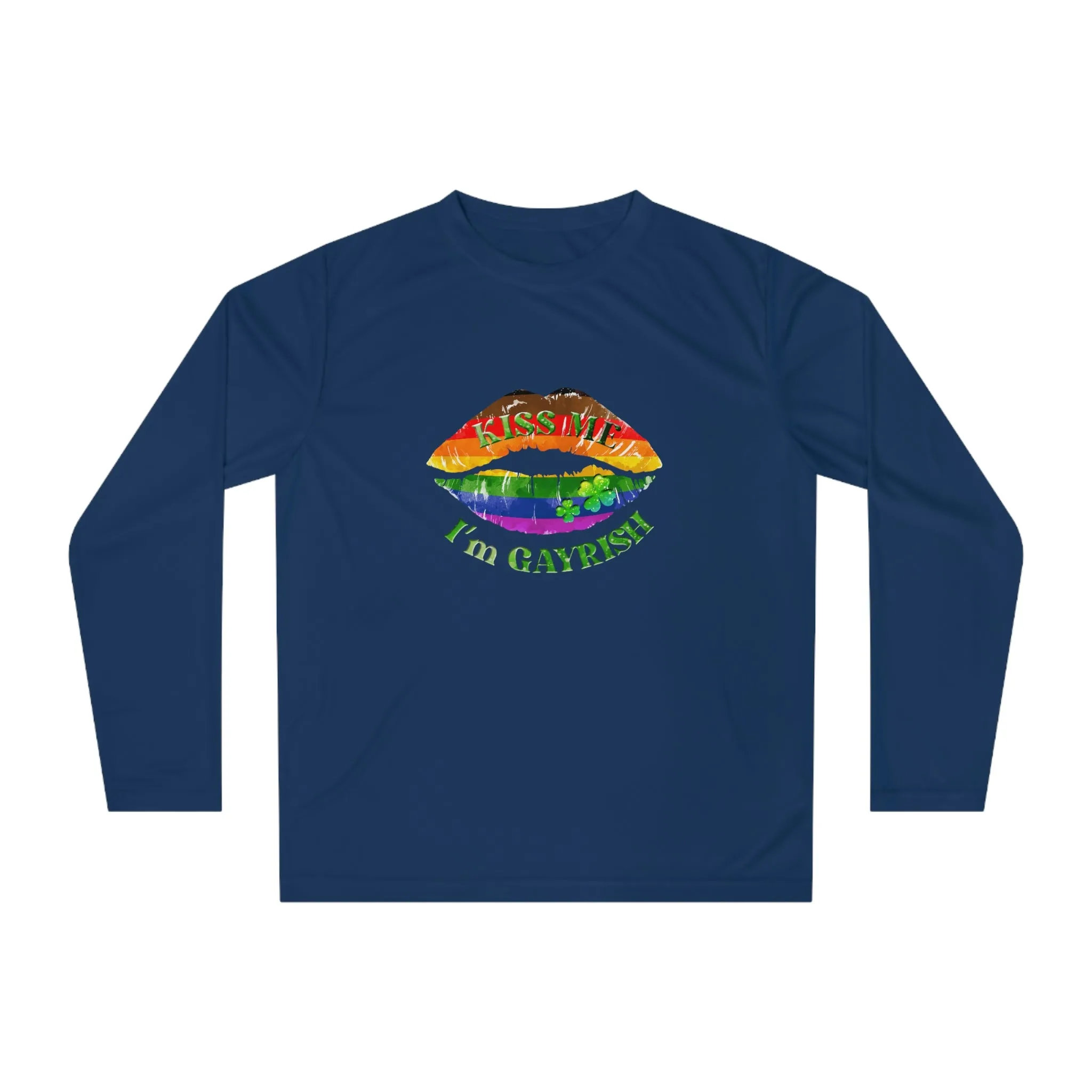 Philadelphia Pride Flag Unisex Performance Long Sleeve Shirt - Kiss Me