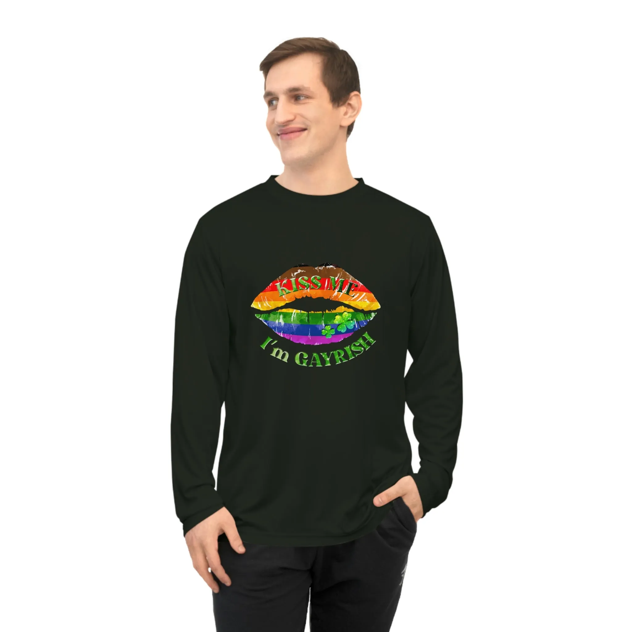 Philadelphia Pride Flag Unisex Performance Long Sleeve Shirt - Kiss Me