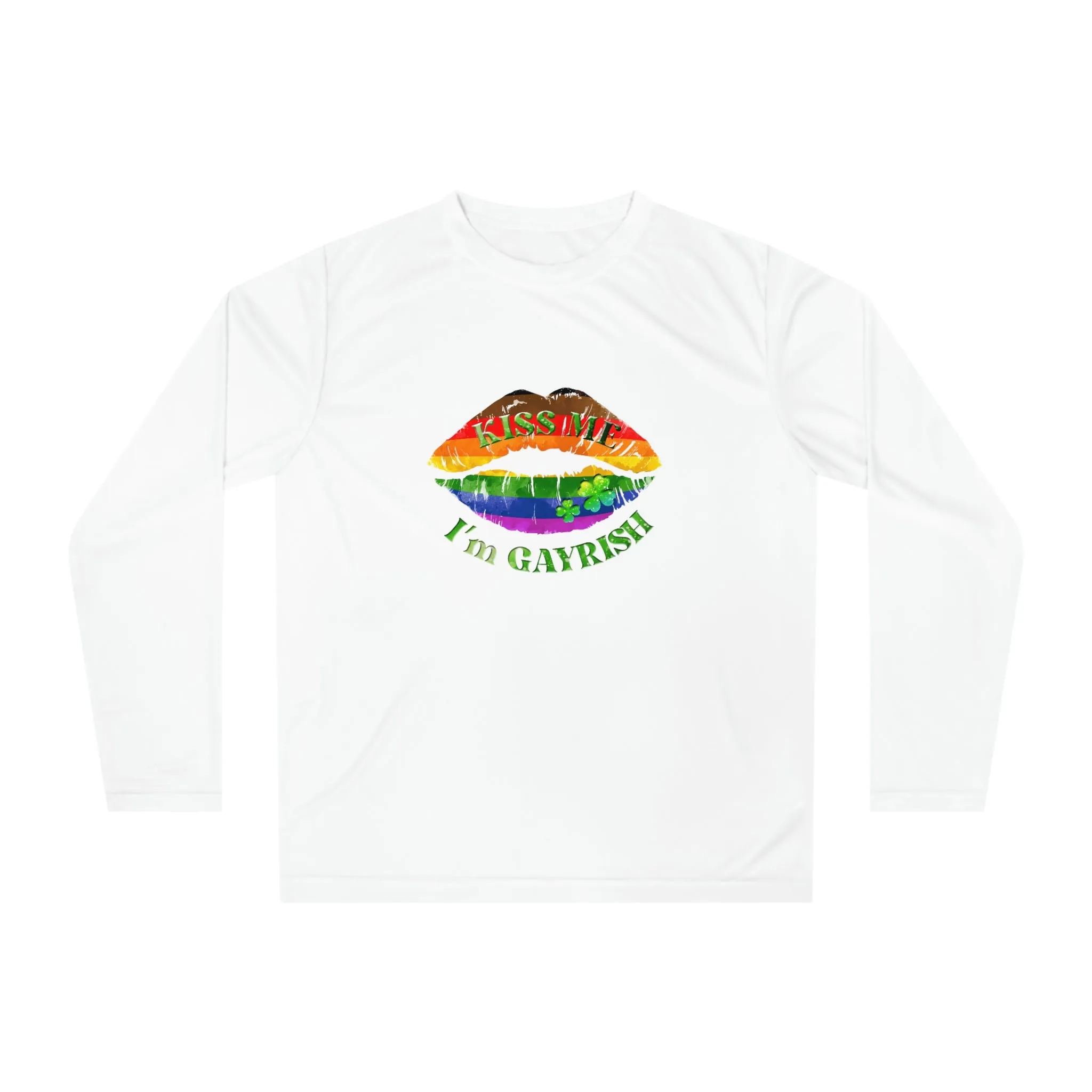 Philadelphia Pride Flag Unisex Performance Long Sleeve Shirt - Kiss Me