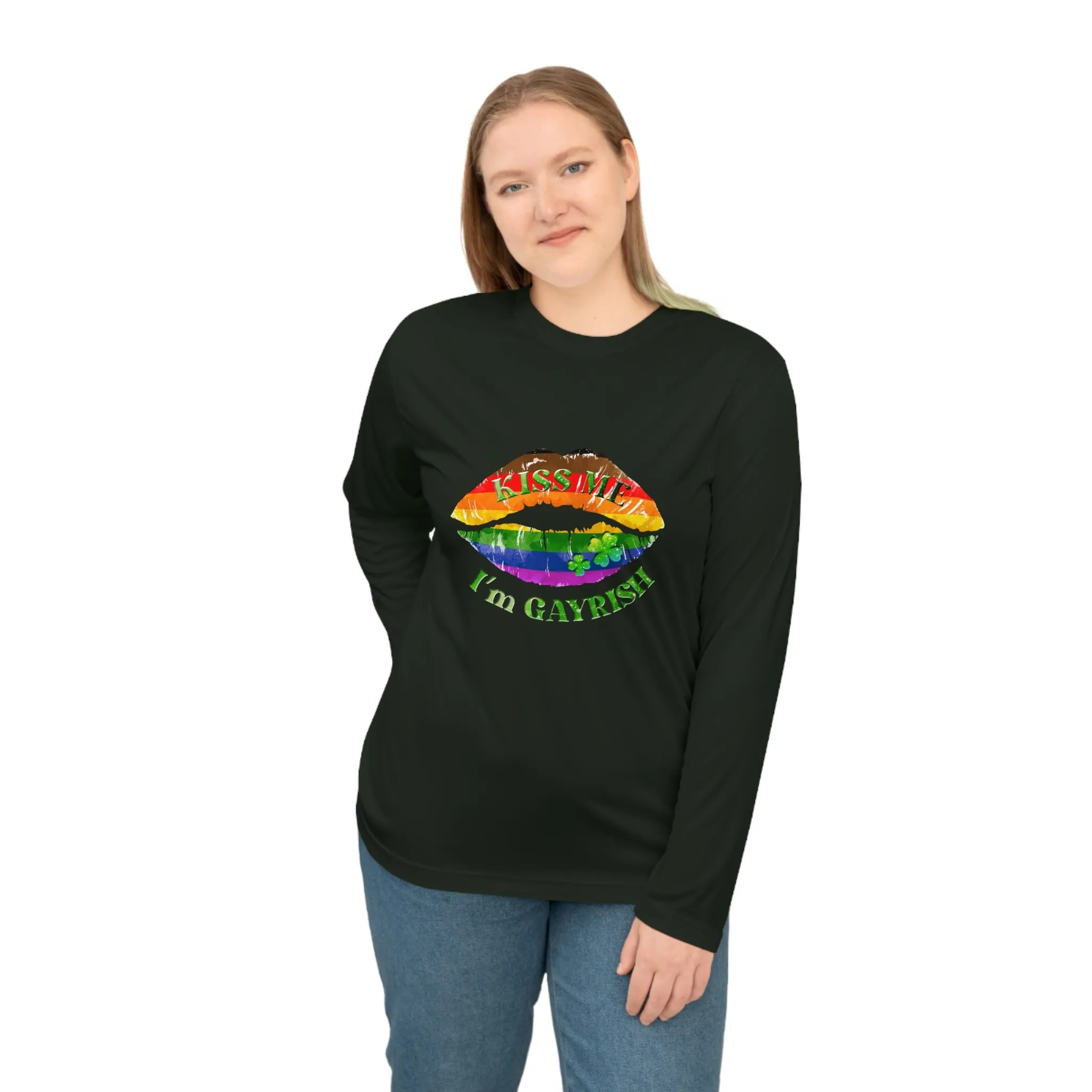 Philadelphia Pride Flag Unisex Performance Long Sleeve Shirt - Kiss Me