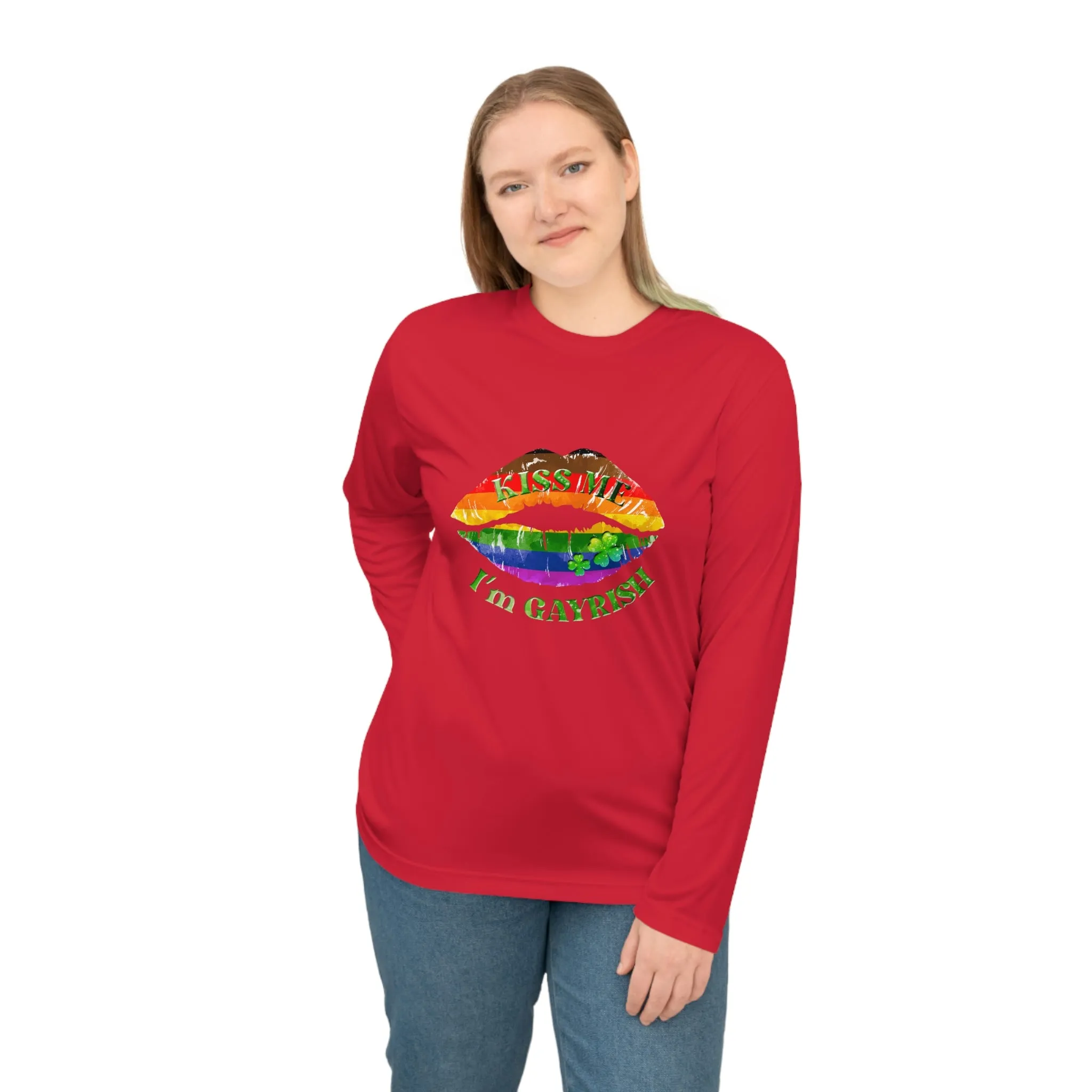 Philadelphia Pride Flag Unisex Performance Long Sleeve Shirt - Kiss Me