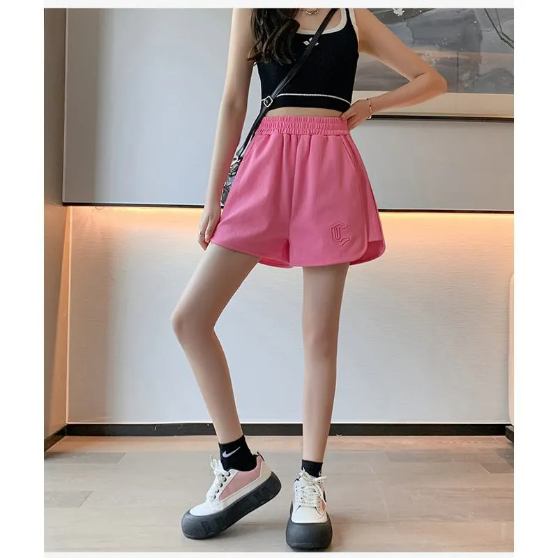 Pure Cotton Solid Sports Thin Casual Shorts