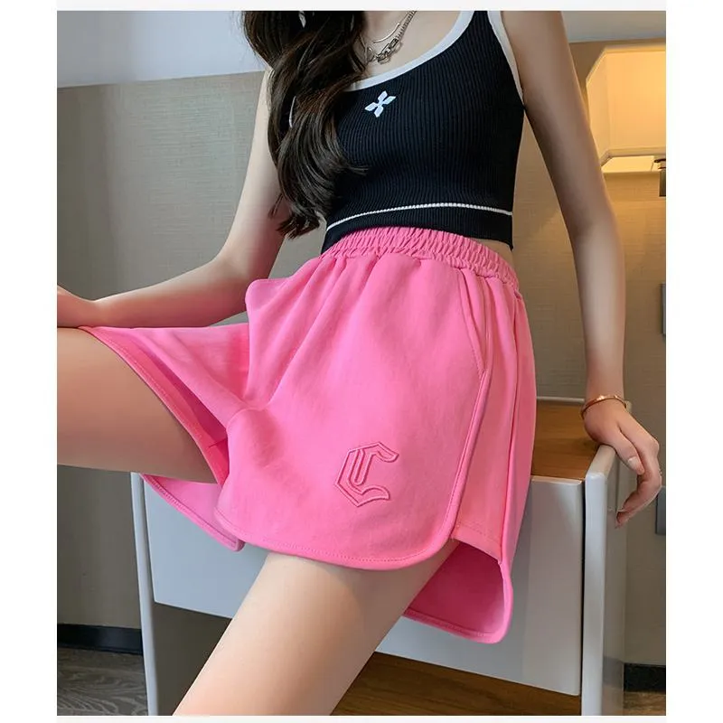 Pure Cotton Solid Sports Thin Casual Shorts