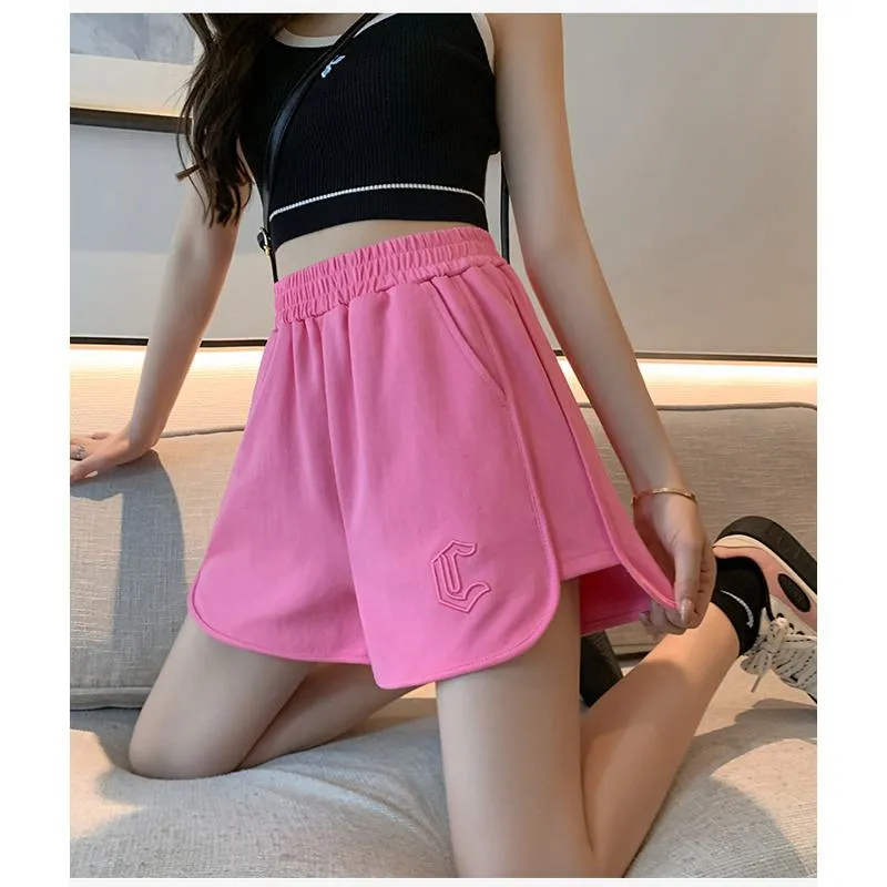 Pure Cotton Solid Sports Thin Casual Shorts