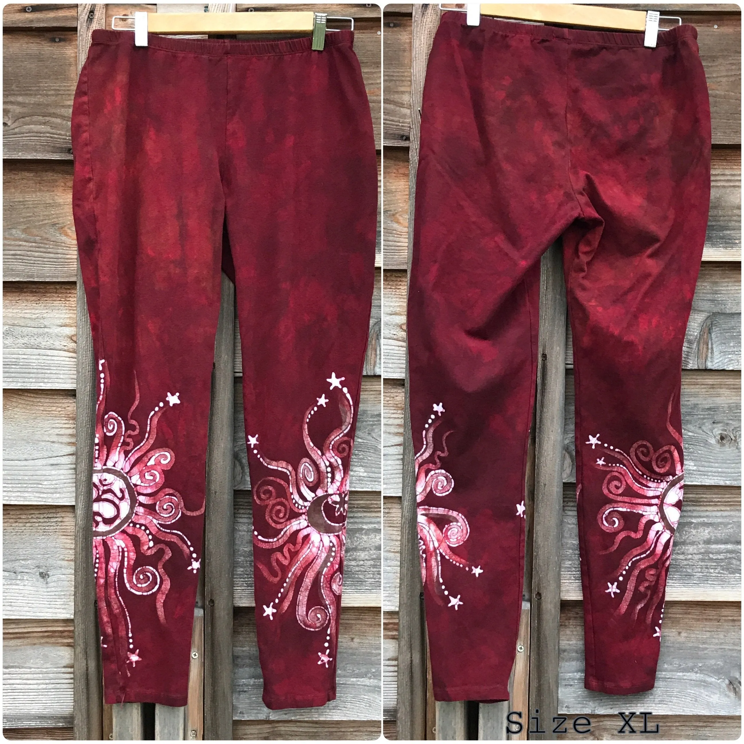 Red Earth Om Batik Leggings