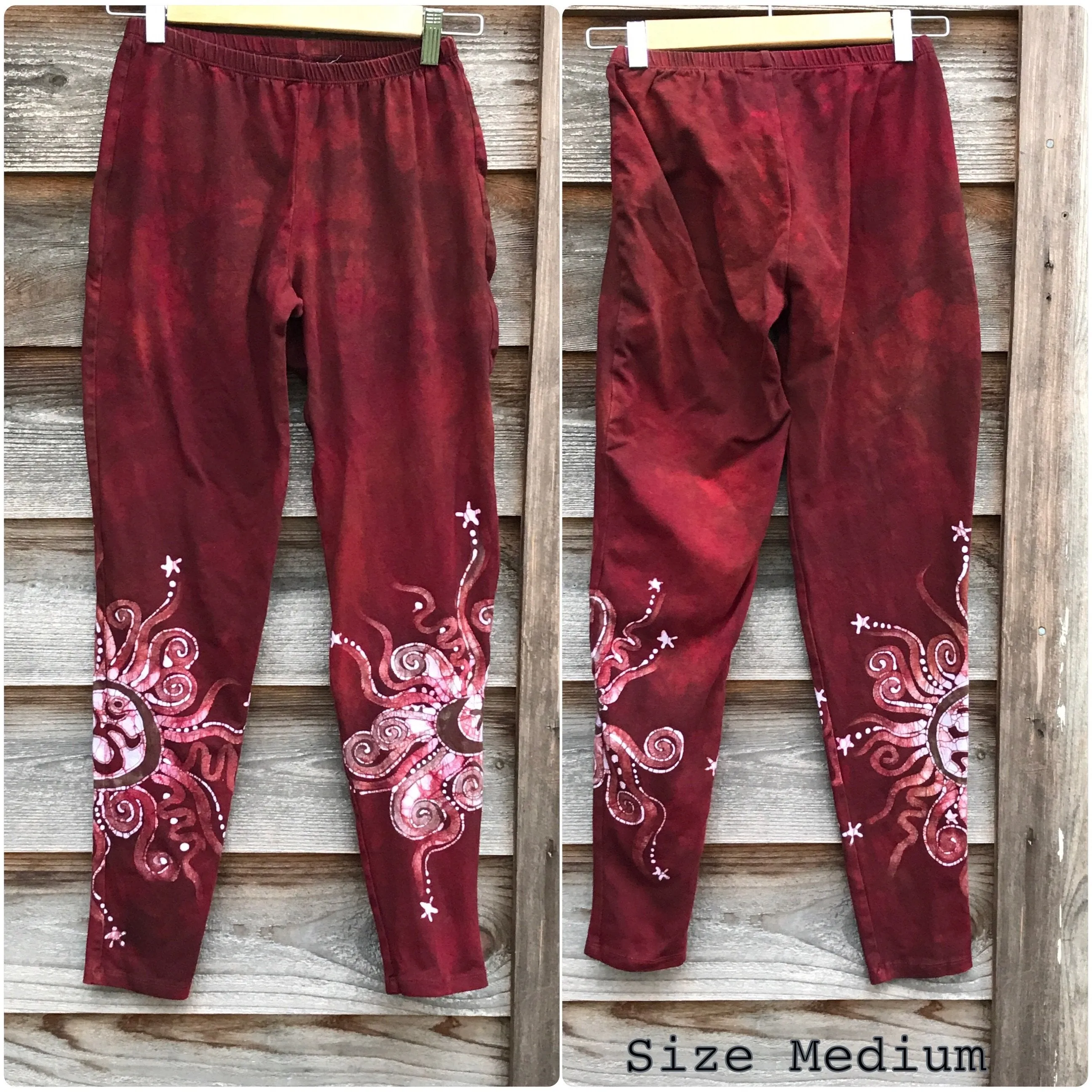 Red Earth Om Batik Leggings