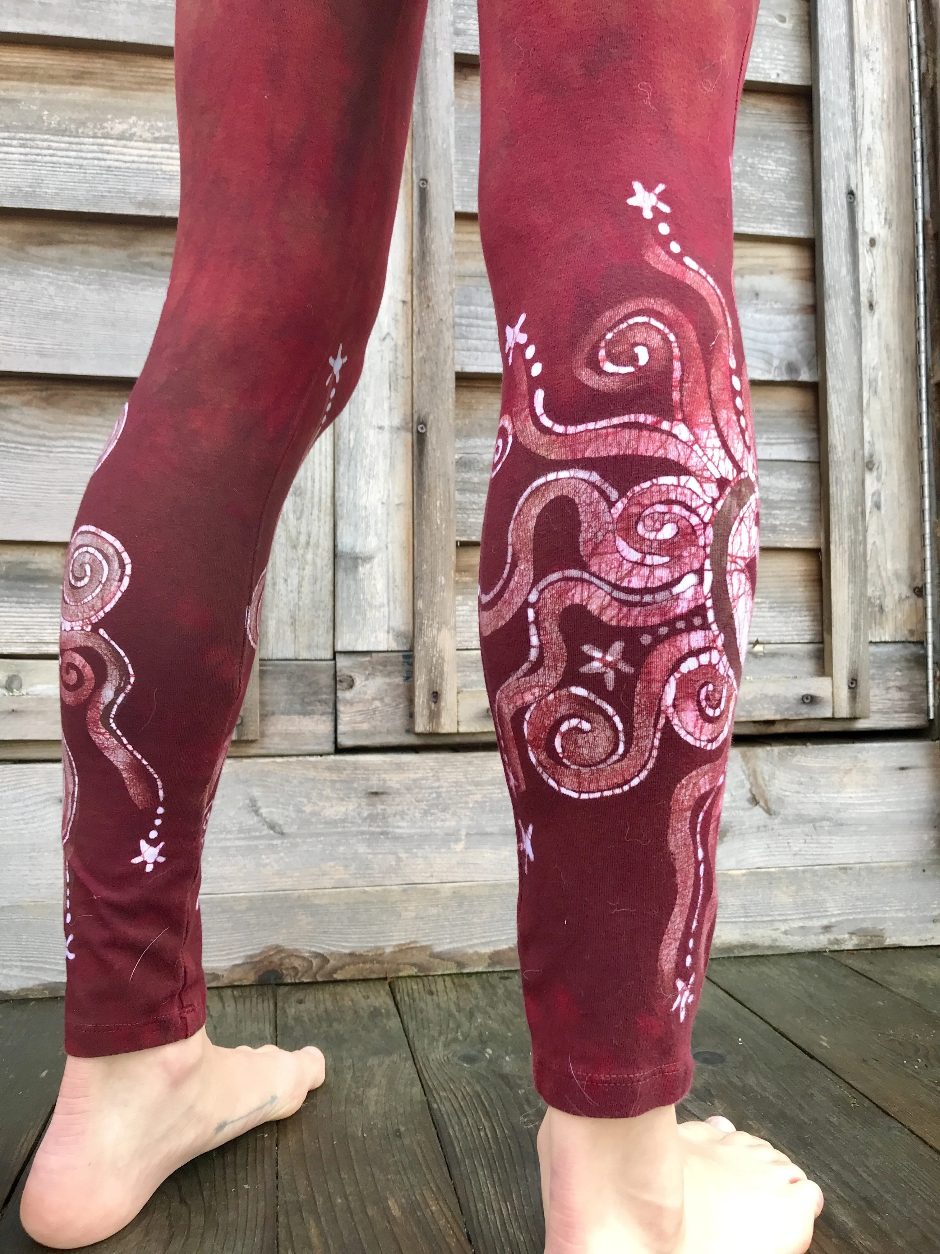 Red Earth Om Batik Leggings