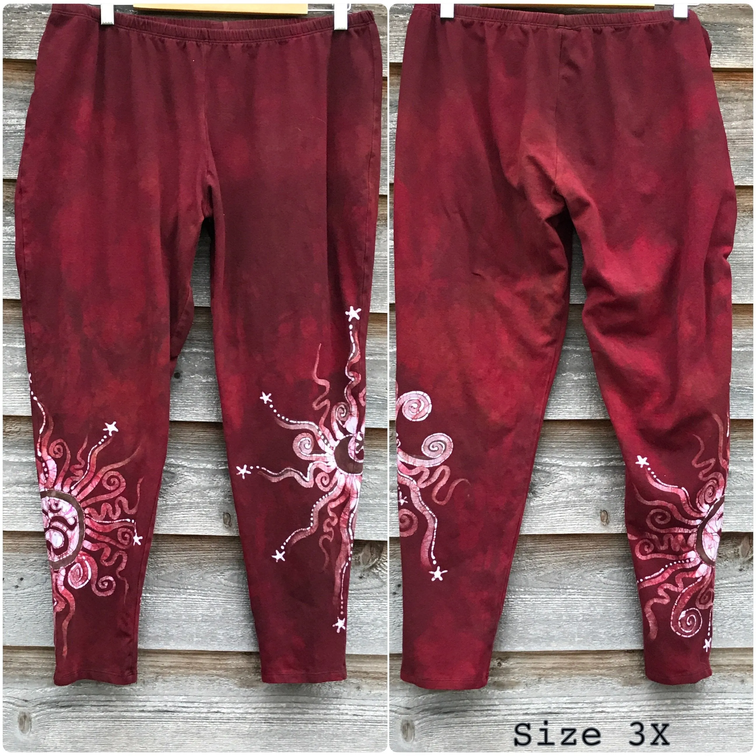 Red Earth Om Batik Leggings