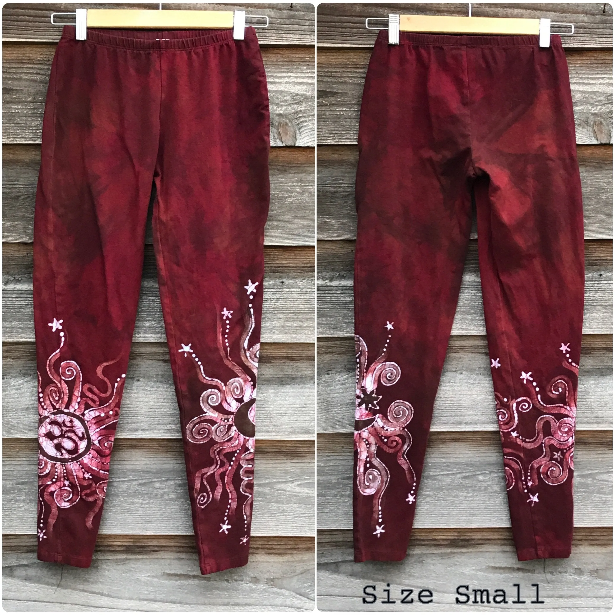 Red Earth Om Batik Leggings