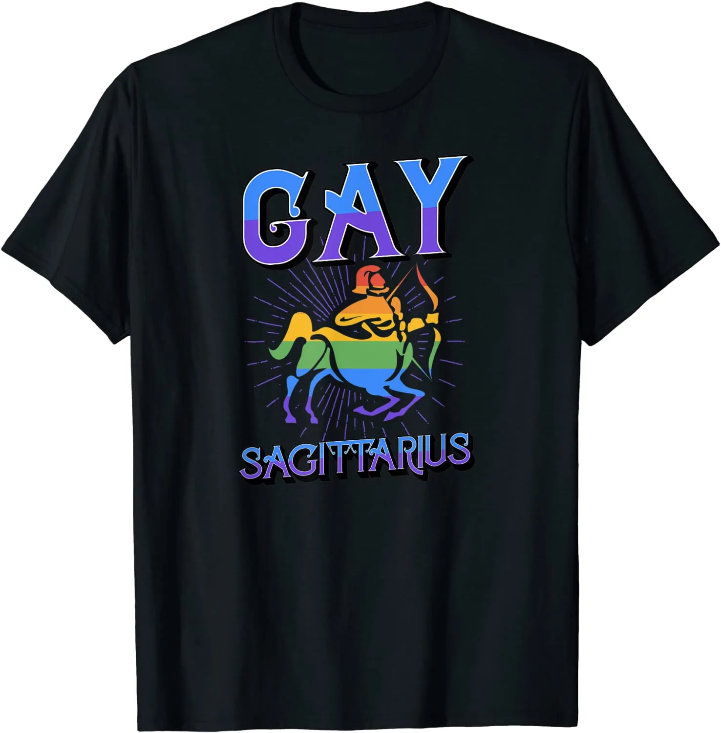 Sagittarius Shirt, Zodiac T Shirt For Gay, Horoscope Constellation LGBT T Shirts