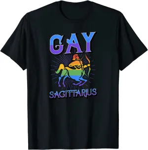 Sagittarius Shirt, Zodiac T Shirt For Gay, Horoscope Constellation LGBT T Shirts