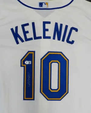 Seattle Mariners Jarred Kelenic Autographed Cream Nike Jersey Size XL Beckett BAS QR #WW54379