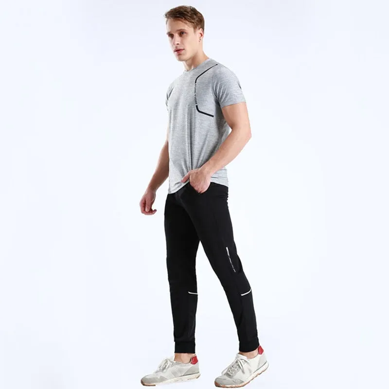 Sports pants Plus Size men's jogger fitness sports trousers new fashion printed muscle men's fitness training pants