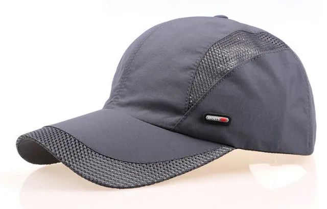 Spring Men and women snapback cap quick dry summer sun hat visor Hip-Hop bone breathable chapeu casual mesh men Baseball caps