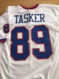 Steve Tasker Buffalo Bills Throwback Football Jersey