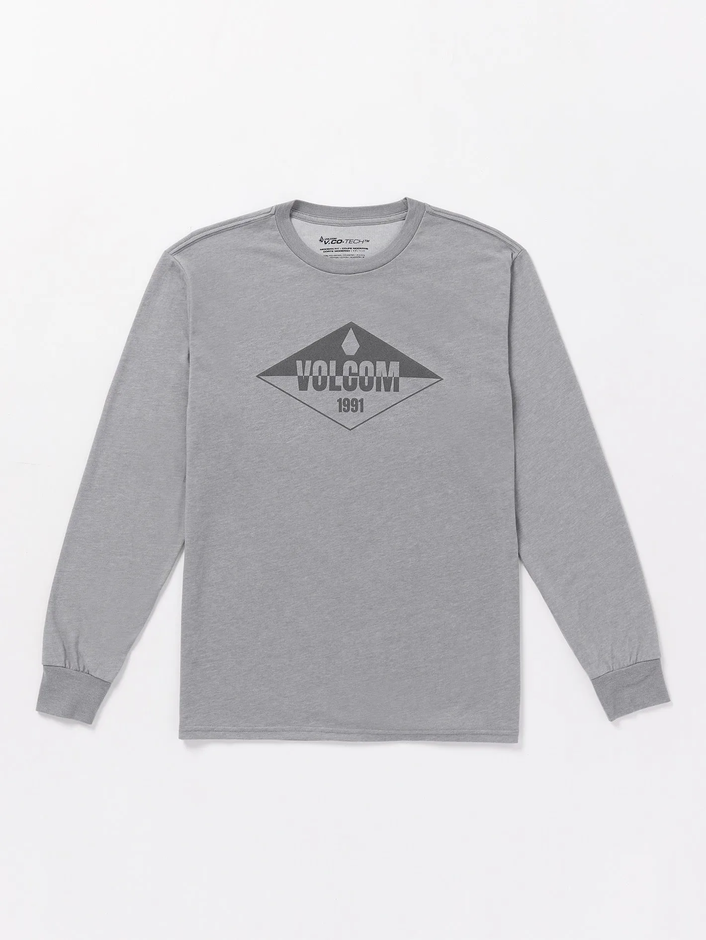 Stone Sane Tech Long Sleeve Tee - Heather Grey