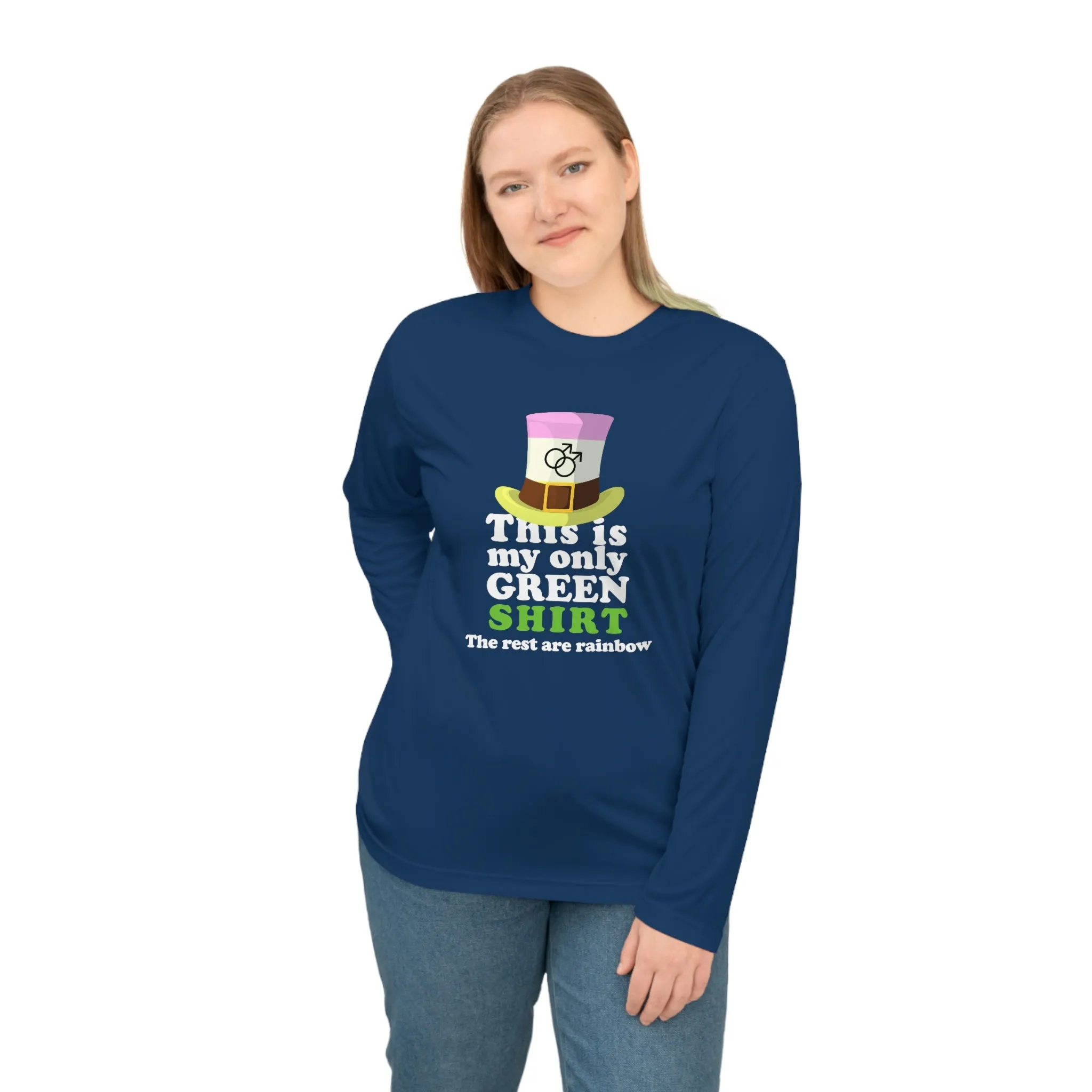 Twink Flag Unisex Performance Long Sleeve Shirt - My Only Green Shirt