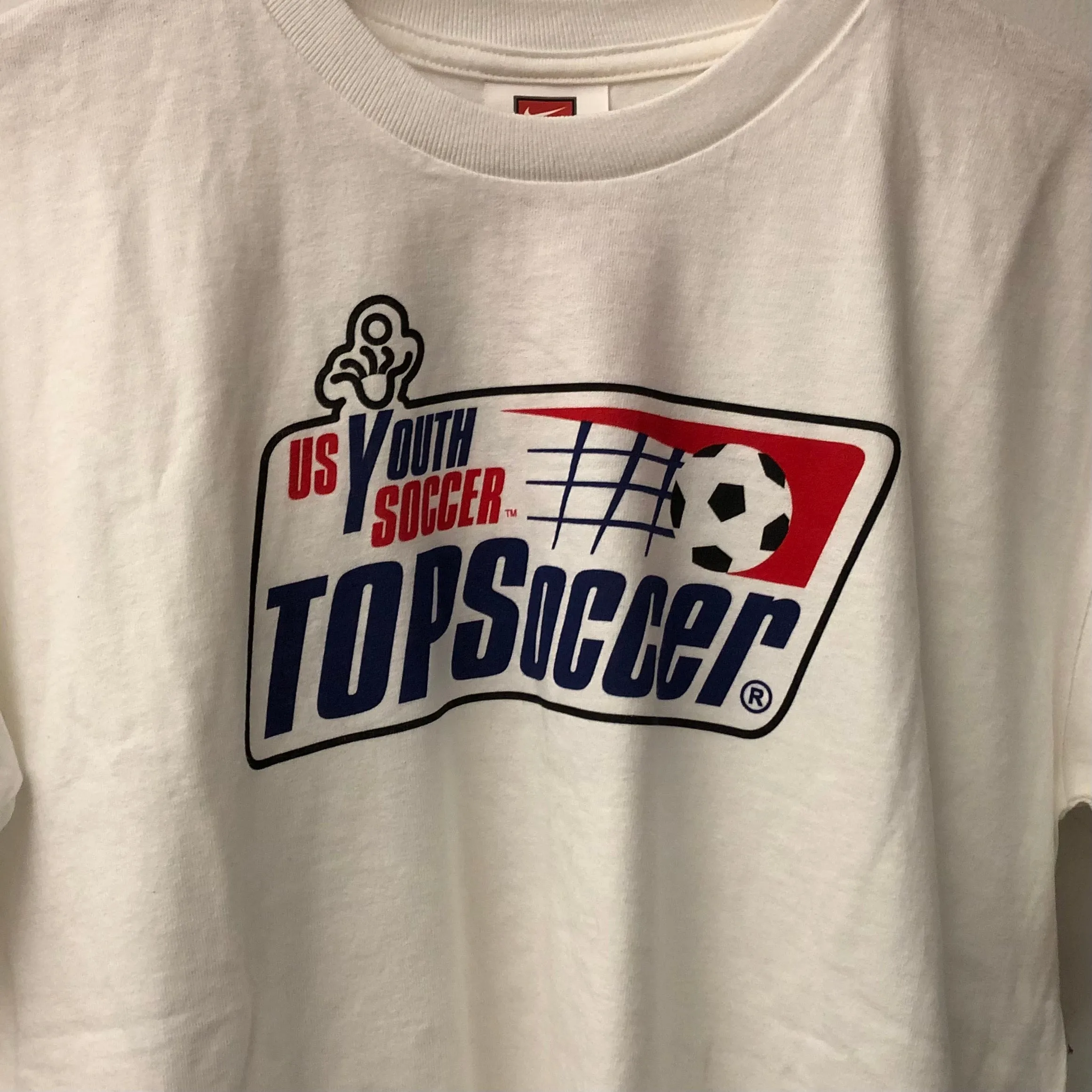 Vintage US Youth Soccer Big Swoosh Shirt Youth XL