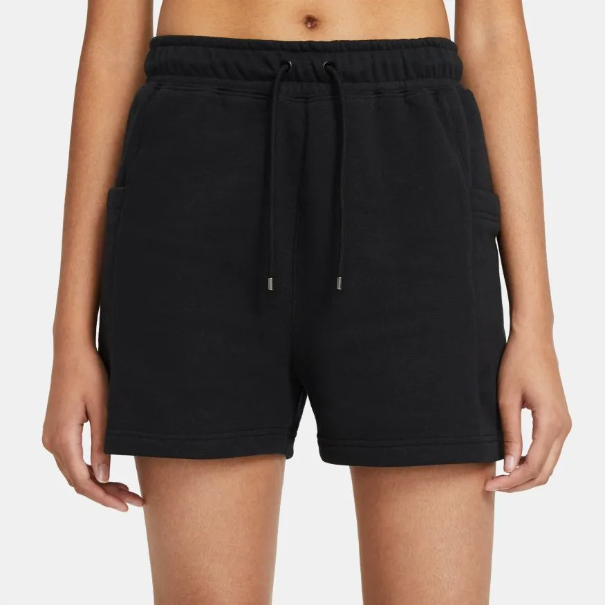 W FLEECE SHORTS "BLACK"