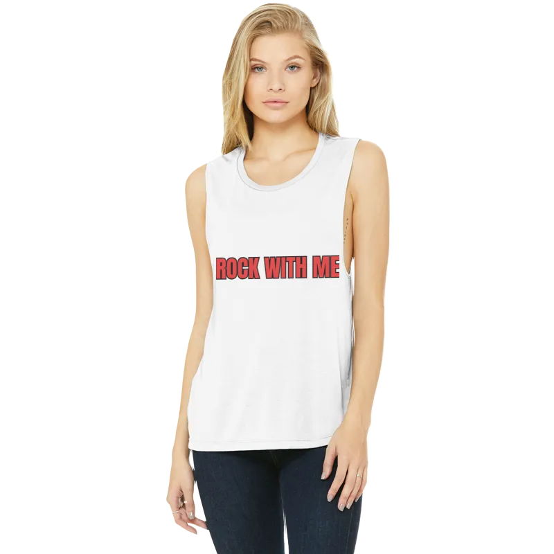 Women's Flowy Scoop Muscle Tank Top