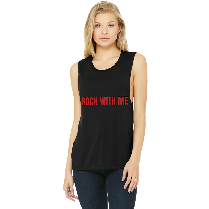 Women's Flowy Scoop Muscle Tank Top