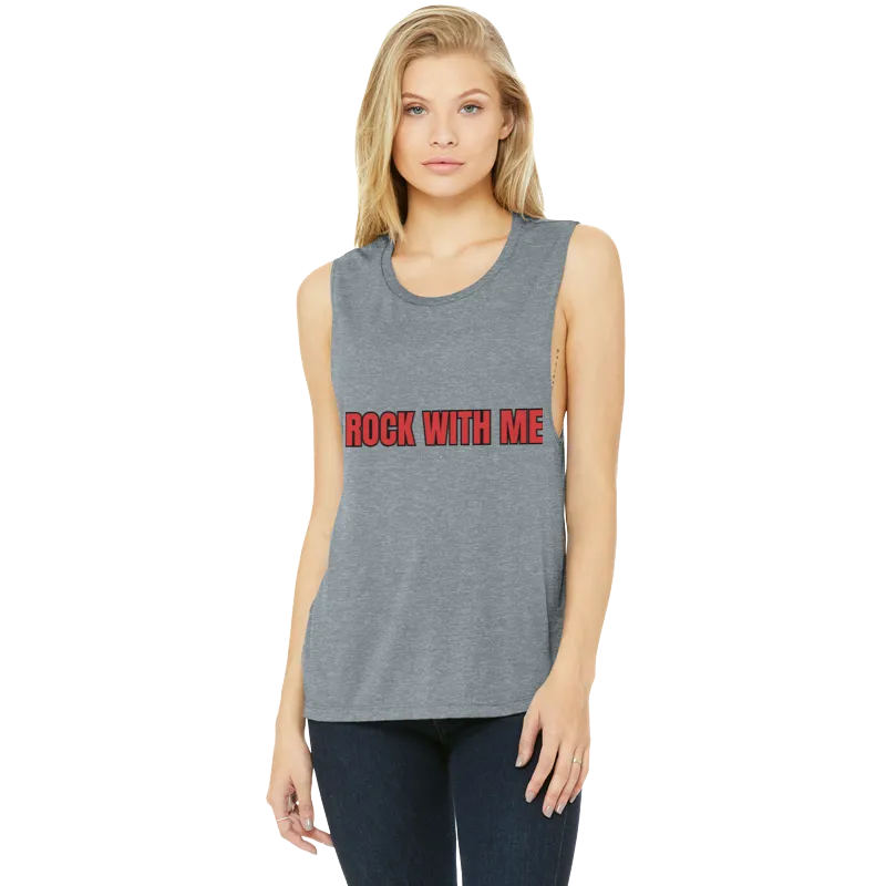 Women's Flowy Scoop Muscle Tank Top