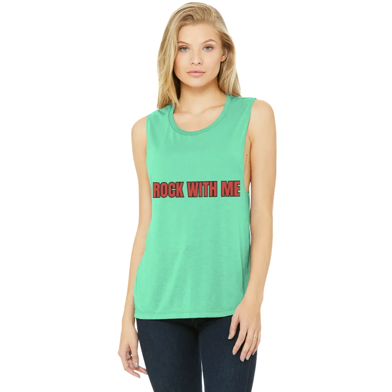 Women's Flowy Scoop Muscle Tank Top