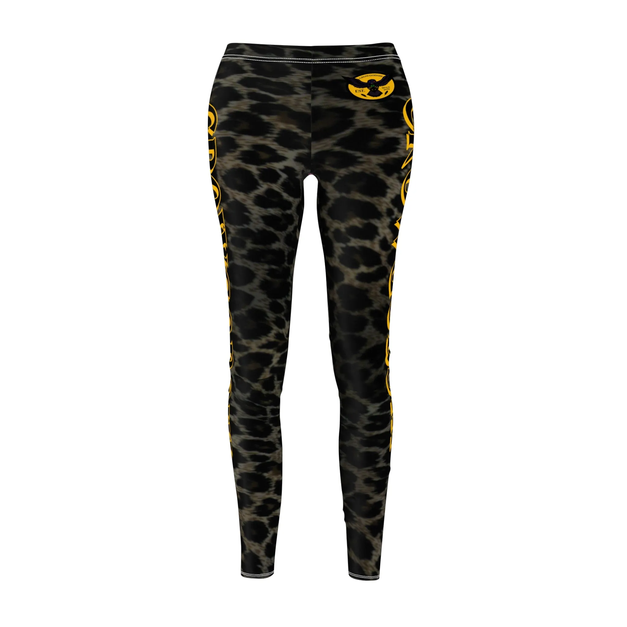 Women's Jaguar Print Crowgodshi Casual Leggings